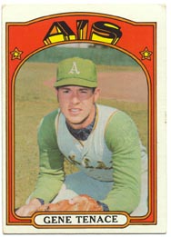 1972 Topps Baseball Cards      189     Gene Tenace